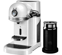 Kitchenaid Artisan Nespresso Hot Drinks Machine with Aeroccino 3 - Frosted Pearl